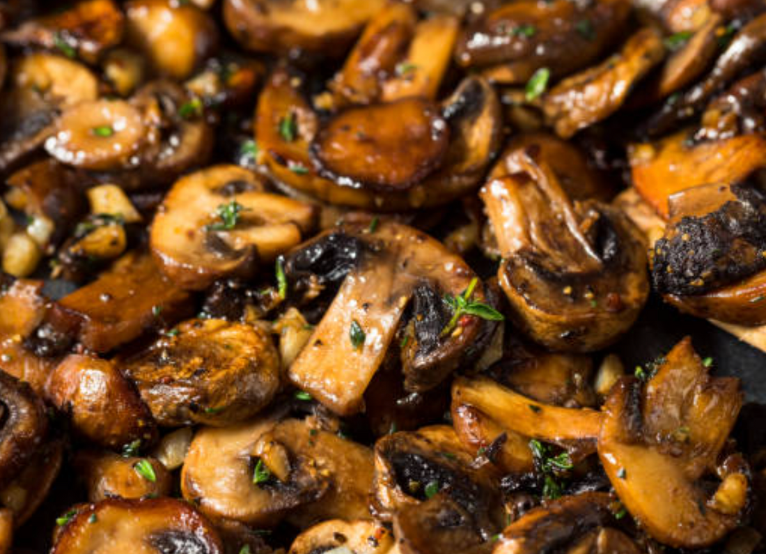 Sautéed Mushrooms with Fig Balsamic and Rosemary