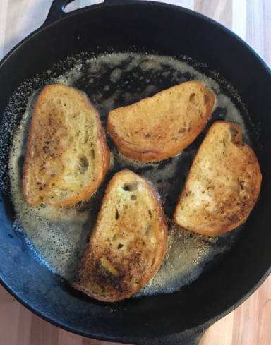 Skillet Toast with Vines & Groves Olive Oil