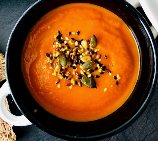 Roasted Carrot and Pepper Soup, Serve Hot or Cold!