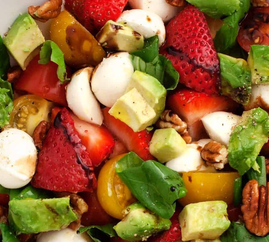 Strawberry Salad with Vines & Groves Balsamic Vinegar